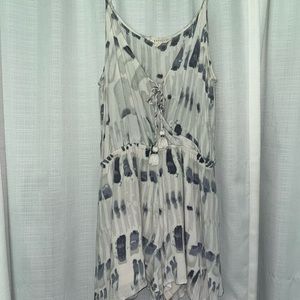 lightweight tank top romper with pockets